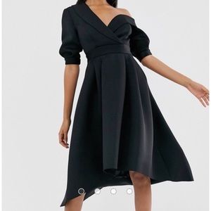 Black off the shoulder dress